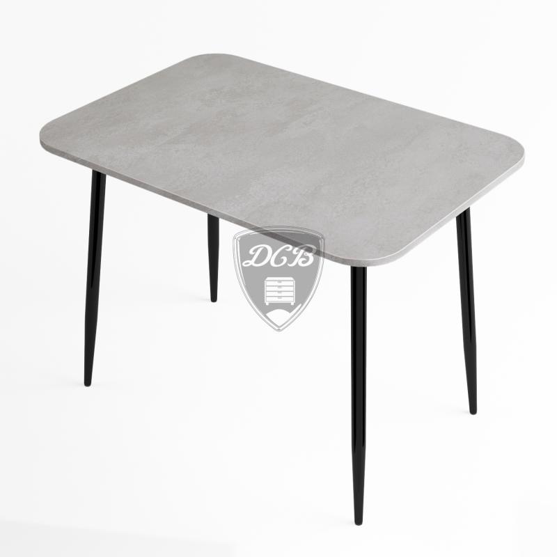 Стол обеденный стекло фотопечать Бетон