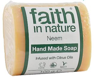 Тонизирующее мыло ручной работы Faith in nature 100г с маслами Нима и цитрусовых