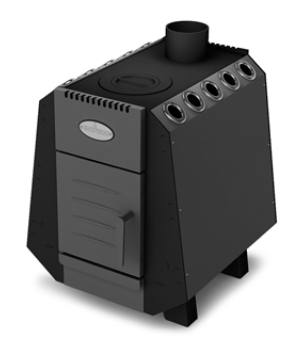 Дровяные отопительно-варочные печи для дома и дачи Комбат 150