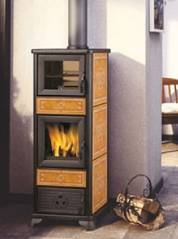 Печь с духовкой Edilkamin DAFNE CUOIO