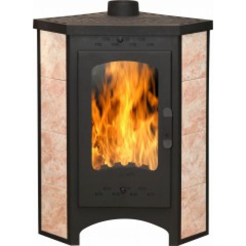 Печь-камин БАВАРИЯ УГЛОВАЯ С ПЛИТОЙ ПК 123