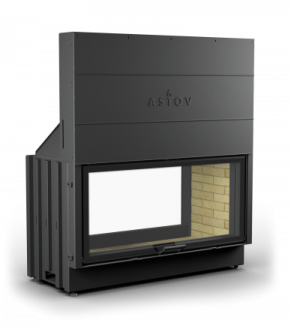 КАМИННАЯ ТОПКА КТ 12057 - ТОПКА КОЛОСНИКОВАЯ, ТУННЕЛЬНАЯ С ПРЯМЫМИ СТЁКЛАМИ И ПОДЪЁМНЫМ МЕХАНИЗМОМ ДВЕРЦЫ