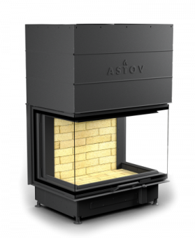 КАМИННАЯ ТОПКА АСТОВ К3С 8457 - ТОПКА КОЛОСНИКОВАЯ 3 СТЕКЛА (П-ОБРАЗНАЯ) И ПОДЪЕМНЫМ МЕХАНИЗМОМ ДВЕРЦЫ