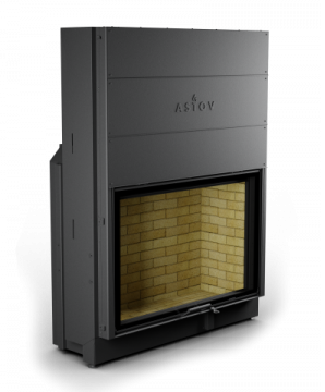 КАМИННАЯ ТОПКА АСТОВ ПС 12080 - ТОПКА ПОДОВАЯ С ПРЯМЫМ СТЕКЛОМ И ПОДЪЕМНЫМ МЕХАНИЗМОМ ДВЕРЦЫ