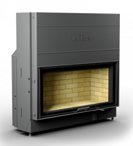 КАМИННАЯ ТОПКА АСТОВ ПС 12057 - ТОПКА ПОДОВАЯ С ПРЯМЫМ СТЕКЛОМ И ПОДЪЕМНЫМ МЕХАНИЗМОМ ДВЕРЦЫ