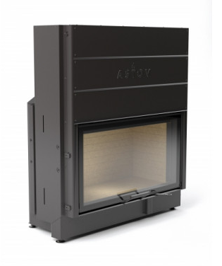 КАМИННАЯ ТОПКА АСТОВ ПС 10057 - ТОПКА ПОДОВАЯ С ПРЯМЫМ СТЕКЛОМ И ПОДЪЕМНЫМ МЕХАНИЗМОМ ДВЕРЦЫ