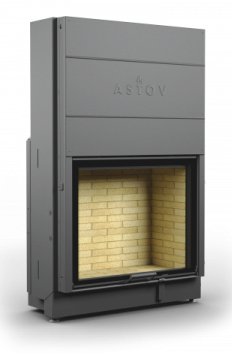 КАМИННАЯ ТОПКА АСТОВ ПС 9074 - ТОПКА ПОДОВАЯ С ПРЯМЫМ СТЕКЛОМ И ПОДЪЕМНЫМ МЕХАНИЗМОМ ДВЕРЦЫ