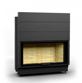 КАМИННАЯ ТОПКА АСТОВ КС 10057 - ТОПКА КОЛОСНИКОВАЯ С ПРЯМЫМ СТЕКЛОМ И ПОДЪЕМНЫМ МЕХАНИЗМОМ ДВЕРЦЫ