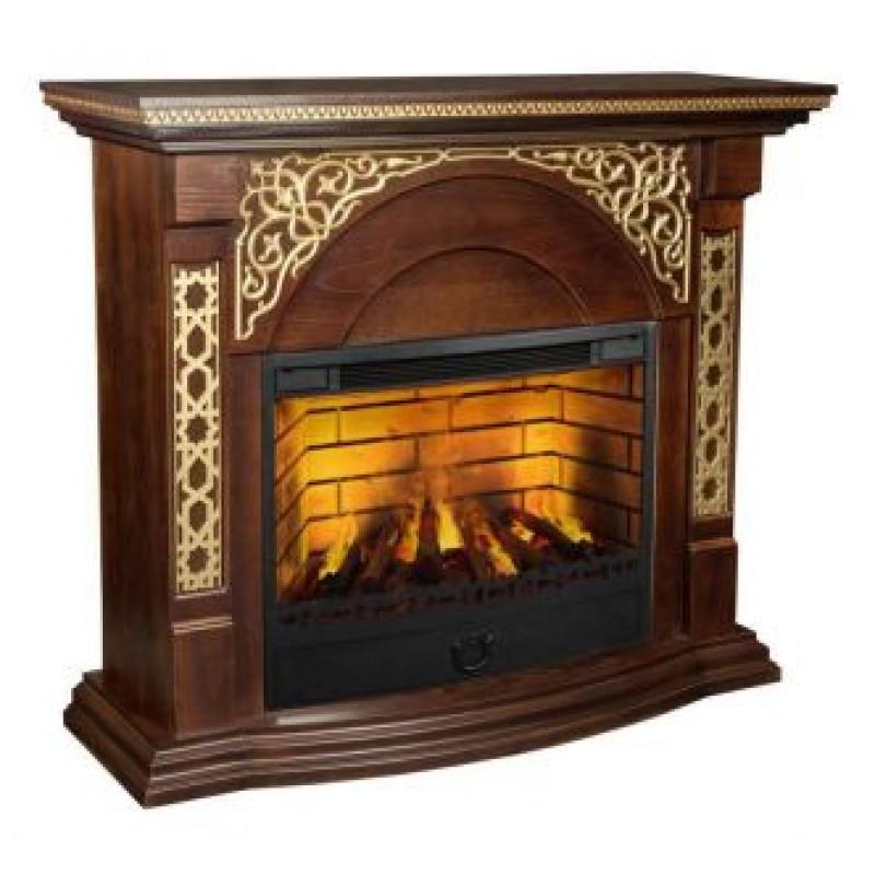 Электрокамины Каминокомплект Alex Bauman Sherhan с очагом 3D FOG 34