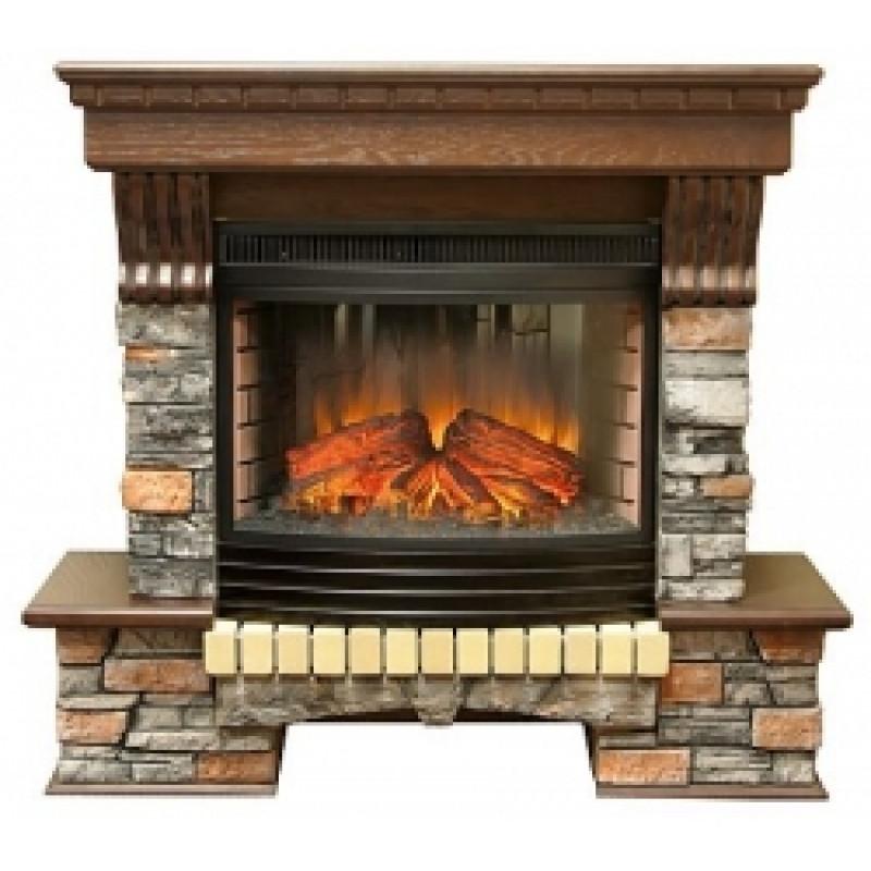 Электрокамины Портал Exter / Экстер Скала Black с очагом Panoramic 25