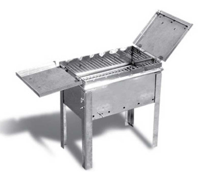 Мангал из нержавеющей стали "Мангал-коптильня Большой"