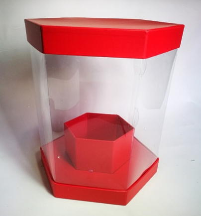 Коробка Ромб "Прозрачность" 24х26,5