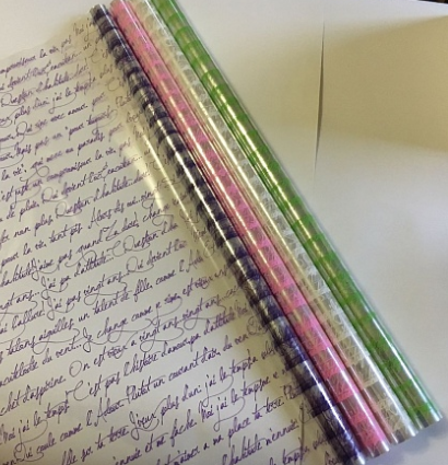 Пленка рисованная Рукопись 70см (400гр)