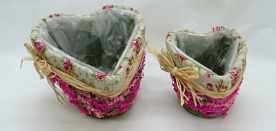 BH17C280 Набор кашпо Сердце (2шт/уп)