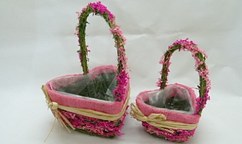 BH17C265 Набор корзин Сердце (2шт/уп)