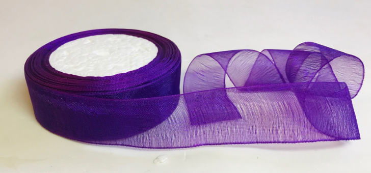 Лента Органза 2,5см 25ярд.