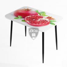 Стол обеденный фотопечать Гранат МДФ