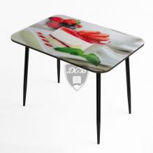 Стол обеденный стекло фотопечать Десерт