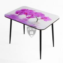 Стол обеденный стекло фотопечать Орхидея