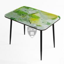 Стол обеденный стекло фотопечать Лайм