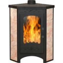 Печь-камин БАВАРИЯ УГЛОВАЯ С ПЛИТОЙ ПК 123