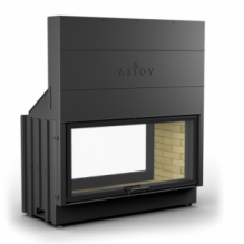 КАМИННАЯ ТОПКА КТ 12057 - ТОПКА КОЛОСНИКОВАЯ, ТУННЕЛЬНАЯ С ПРЯМЫМИ СТЁКЛАМИ И ПОДЪЁМНЫМ МЕХАНИЗМОМ ДВЕРЦЫ