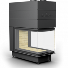 КАМИННАЯ ТОПКА АСТОВ П3С 53(84)57 - ТОПКА ПОДОВАЯ 3 СТЕКЛА (П-ОБРАЗНАЯ) И ПОДЪЕМНЫМ МЕХАНИЗМОМ ДВЕРЦЫ