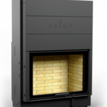 КАМИННАЯ ТОПКА АСТОВ ПС 8057 - ТОПКА ПОДОВАЯ С ПРЯМЫМ СТЕКЛОМ И ПОДЪЕМНЫМ МЕХАНИЗМОМ ДВЕРЦЫ