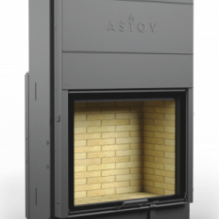 КАМИННАЯ ТОПКА АСТОВ ПС 9074 - ТОПКА ПОДОВАЯ С ПРЯМЫМ СТЕКЛОМ И ПОДЪЕМНЫМ МЕХАНИЗМОМ ДВЕРЦЫ