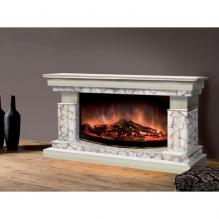 Электрокамин «Брайтон Рондо 86 беленый дуб»