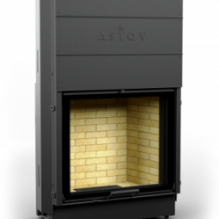 КАМИННАЯ ТОПКА АСТОВ КС 7363 - ТОПКА КОЛОСНИКОВАЯ С ПРЯМЫМ СТЕКЛОМ И ПОДЪЕМНЫМ МЕХАНИЗМОМ ДВЕРЦЫ