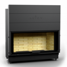 КАМИННАЯ ТОПКА АСТОВ КС 12057 - ТОПКА КОЛОСНИКОВАЯ С ПРЯМЫМ СТЕКЛОМ И ПОДЪЕМНЫМ МЕХАНИЗМОМ ДВЕРЦЫ