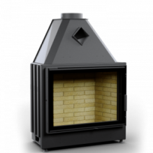 КАМИННАЯ ТОПКА АСТОВ КС 800 - ТОПКА КОЛОСНИКОВАЯ С ПРЯМЫМ СТЕКЛОМ И БОКОВЫМ ОТКРЫВАНИЕМ ДВЕРЦЫ