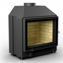 КАМИННАЯ ТОПКА АСТОВ ПС 700 - ТОПКА ПОДОВАЯ С ПРЯМЫМ СТЕКЛОМ И БОКОВЫМ ОТКРЫВАНИЕМ ДВЕРЦЫ