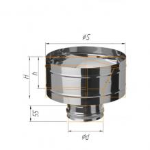 Зонт с ветрозащитой - К ∅250