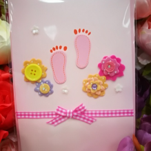 EG117-CR013-8AM Открытка ручной работы Ножки 12см*17см