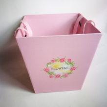 Подарочная коробка Сумка трапеция 17х17х18