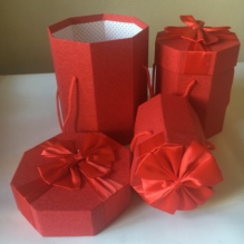 Коробка(В427) Цилиндр Ромбы 3в1