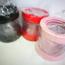 Коробка(9813) цилиндр Прозрачность 3в1