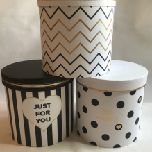 Коробка(B64) Цилиндр Орнамент 3в1 19*19*19