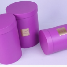 Коробка(B47) Цилиндр высокий Flower 3в1