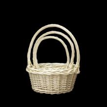 Корзины ивовые Китай №6585 (набор круглый из 3шт)