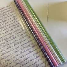 Пленка рисованная Рукопись 70см (400гр)