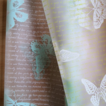 "Бабочки на письме" на матовой пленке (60см/200гр)