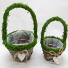 BH18C277 Набор корзин Круглые с сердцем (2шт/уп)