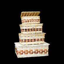 Соломенные наборы "Сундуки" НТ33/3 "Ажур" (3шт/уп)