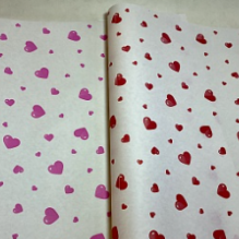 Крафт белый Сердечки (70см/400гр)